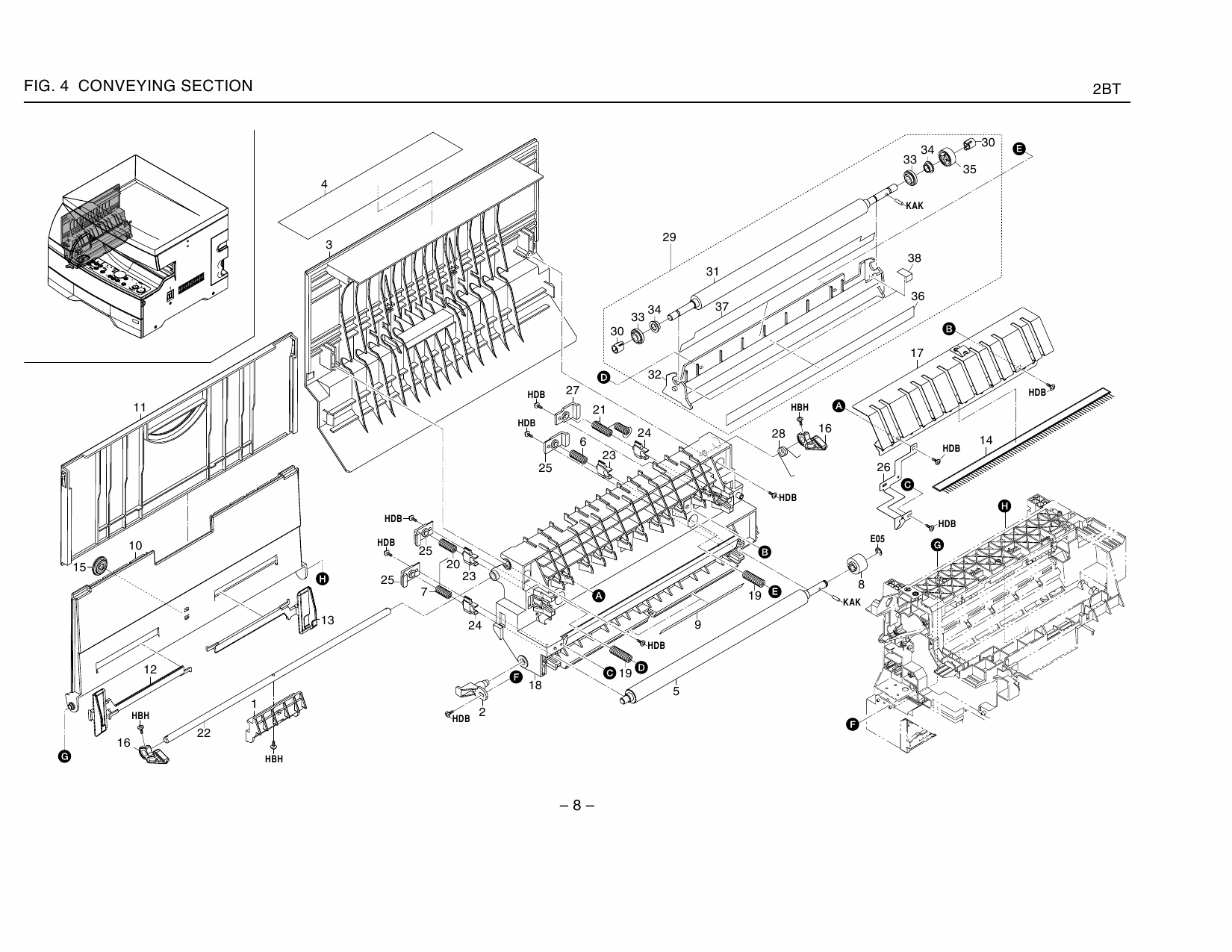 KYOCERA Copier KM-1505 Parts and Service Manual-6